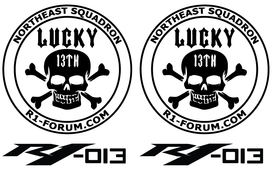 Lucky 13th Vinyl Decal Package / For The Stronger Printshop