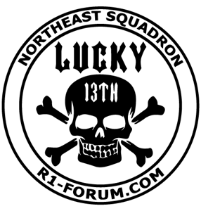 Image of Lucky 13th Round Vinyl Logo Decal