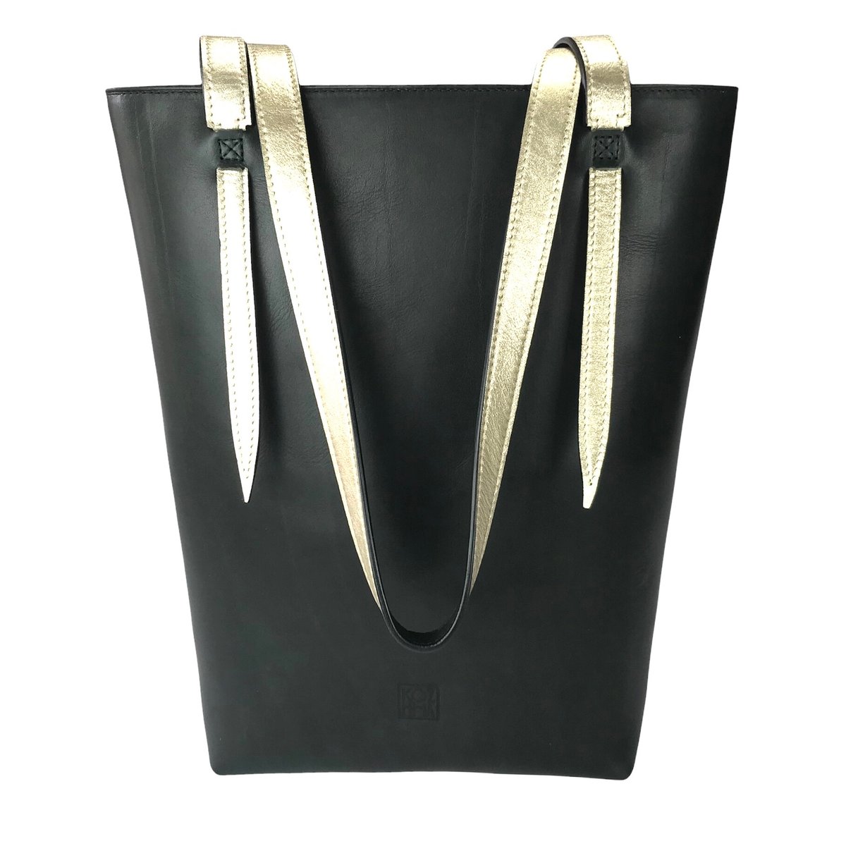 Sac cabas Vert Nuit et Doré