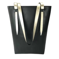 Image 4 of Sac cabas Vert Nuit et Doré 