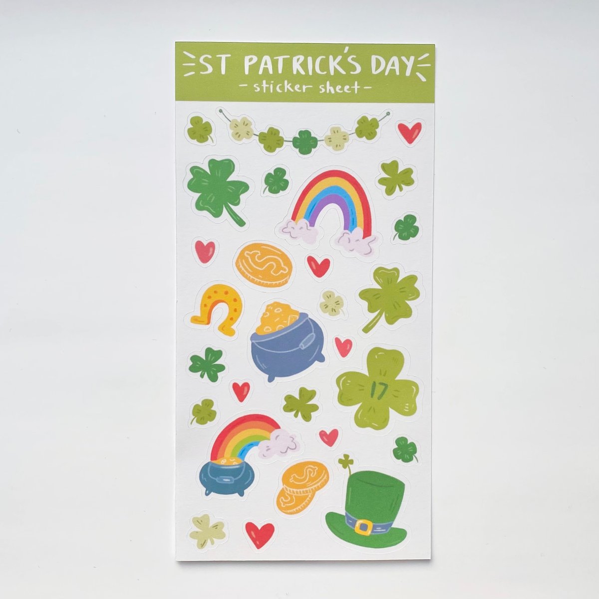 Image of St. Patrick's Day Sticker Sheet