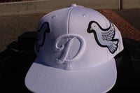 Image 1 of White pure double dove hat