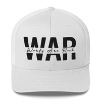 Image 1 of Words Are Rich (W.A.R) Signature Hat – (Black Stitch)