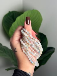 Image 1 of FACETED RAINBOW BERYL (MORGANITE, AQUAMARINE...) BEADED BRACELETS 4-5MM