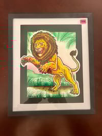 Image 1 of King of the jungle 8”x10” original painting 