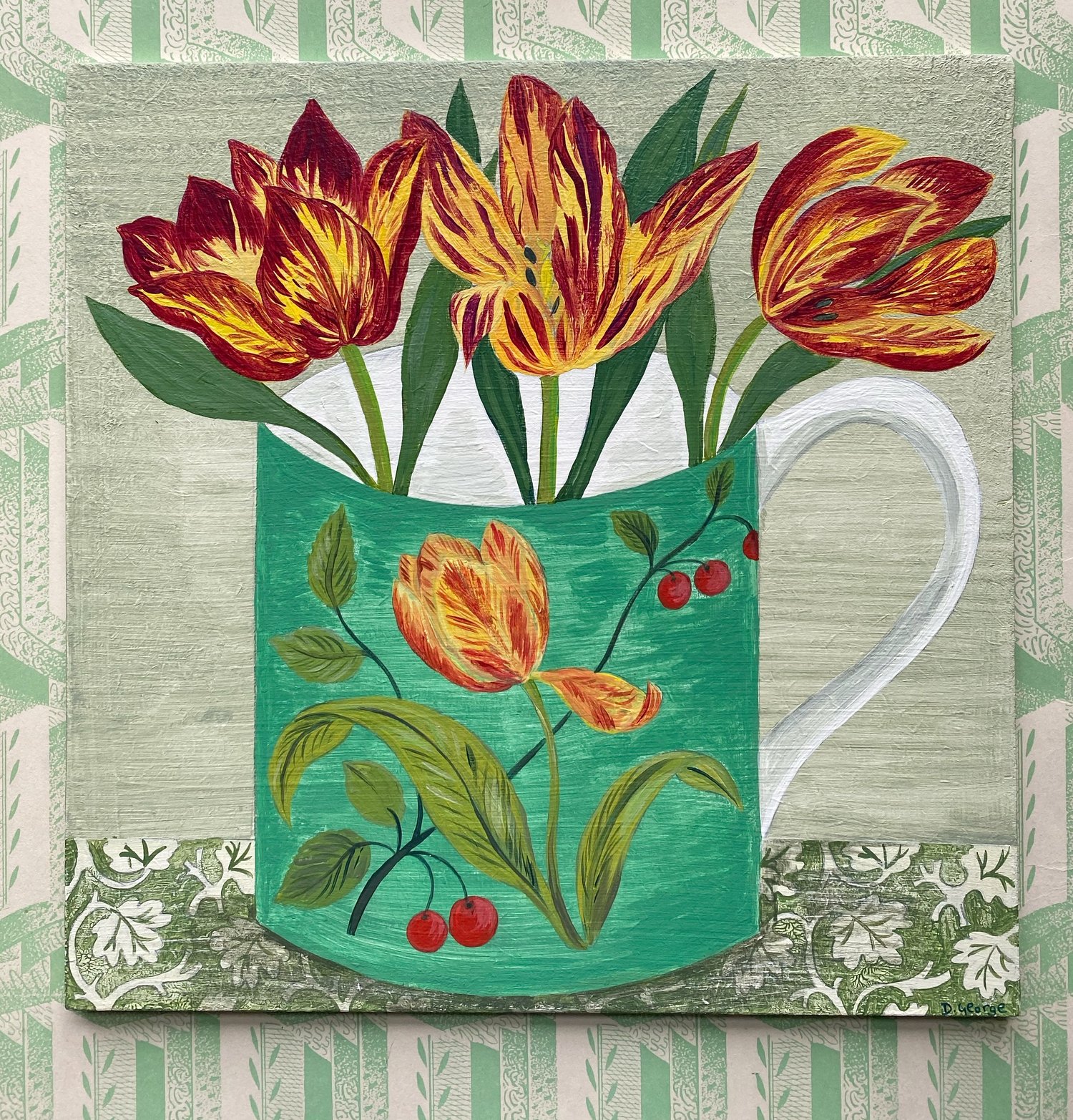 Image of Green Tulip cup