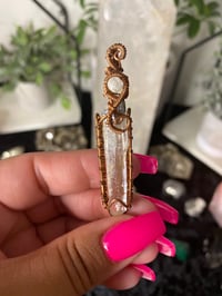 Image 4 of Lemurian Wire Wrapped Pendant 