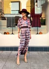 PURPLE FRINGES KAFTAN