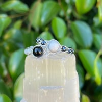 Image 1 of Yin & Yang Braided Ring Set