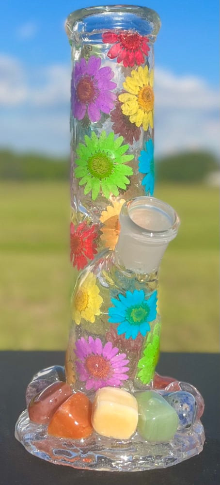 Image of rainbow pride crystal 8”