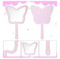 Image 2 of Butterfly handheld mirror 