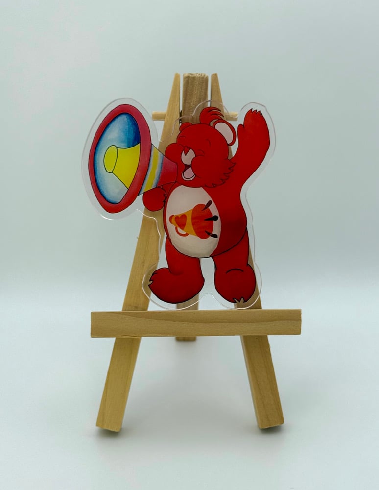 Image of Too Loud Bear Acrylic Pin