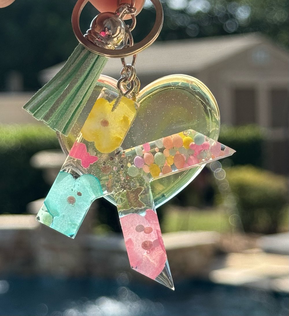 Image of Blooming Pastels Key/ Backpack Charm 