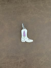 Image 1 of Purple Feather Boot