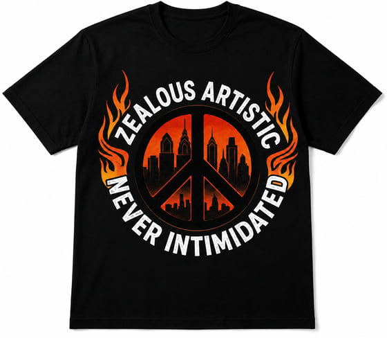 Image of “ZEALOUS CITY TEE “ OFF BLK 