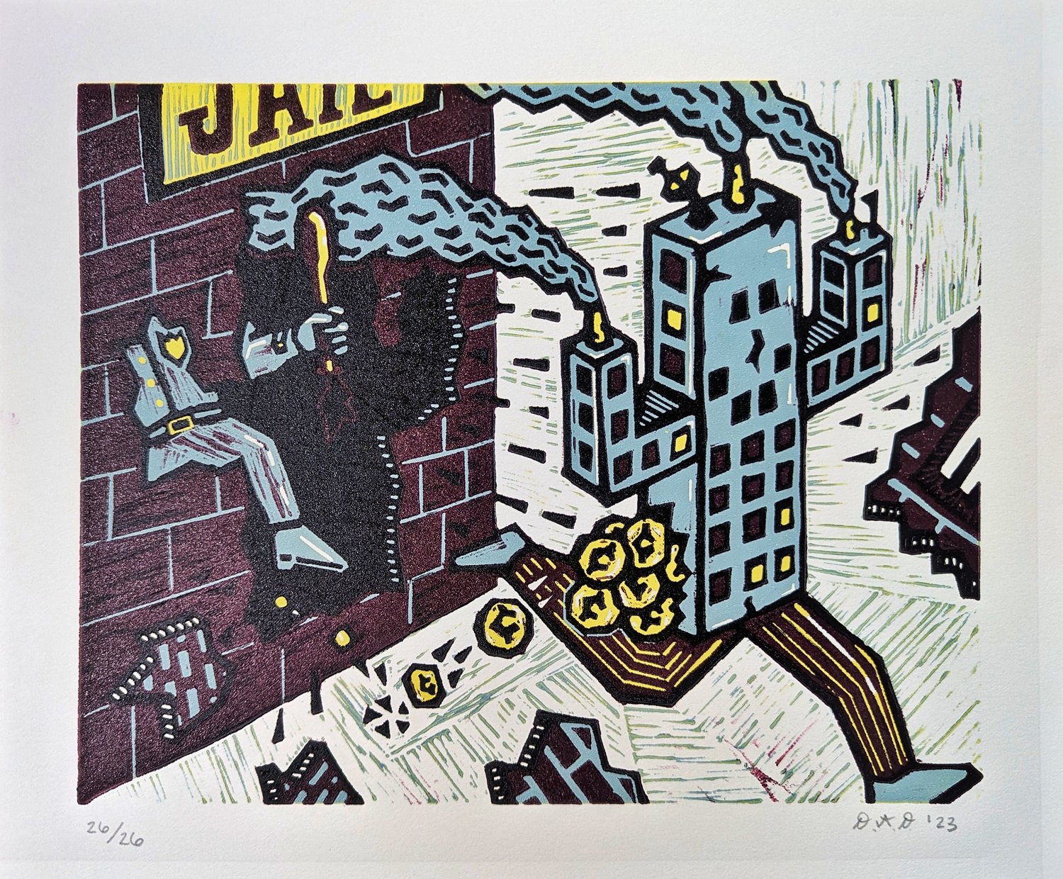 Reduction linocut #20