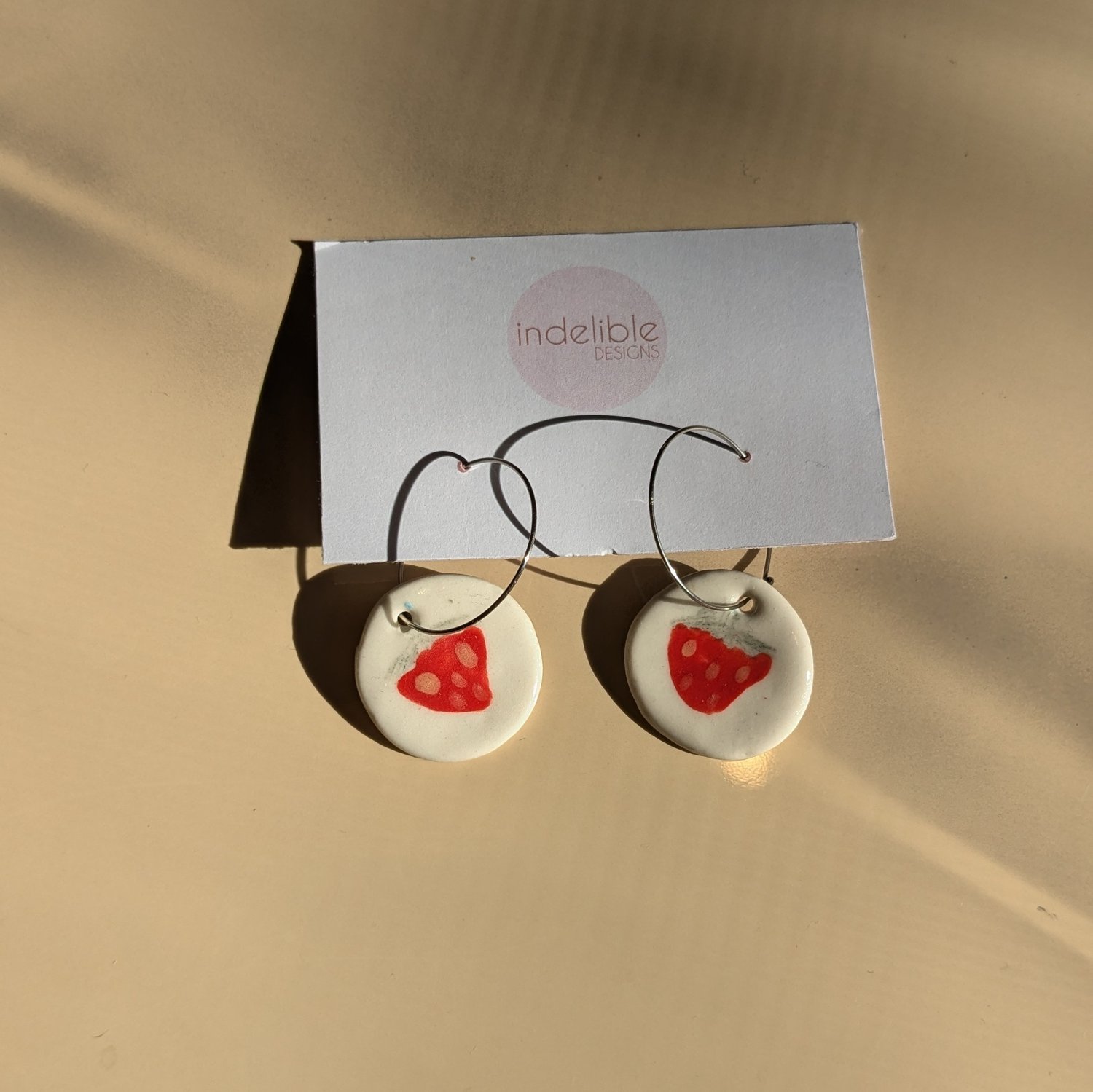 Image of strawberry earrings