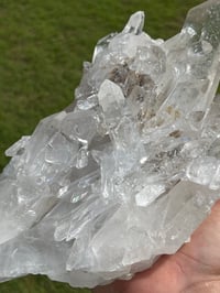 Image 10 of Clear Quartz Points Cluster Statement Piece #2186