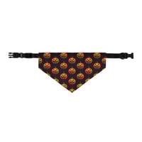 Image 2 of Pet bandana collar - Classic Jack O Lantern