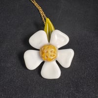 Image 2 of Bright White Flower Pendant 