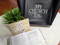 Image 2 of My Church Bag Tote (Black)