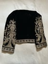 antique rare black Ottoman jacket with golden embroidery