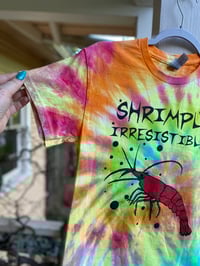 Image 2 of SMALL Shrimply Irresistible Tie Dye Shirt H24