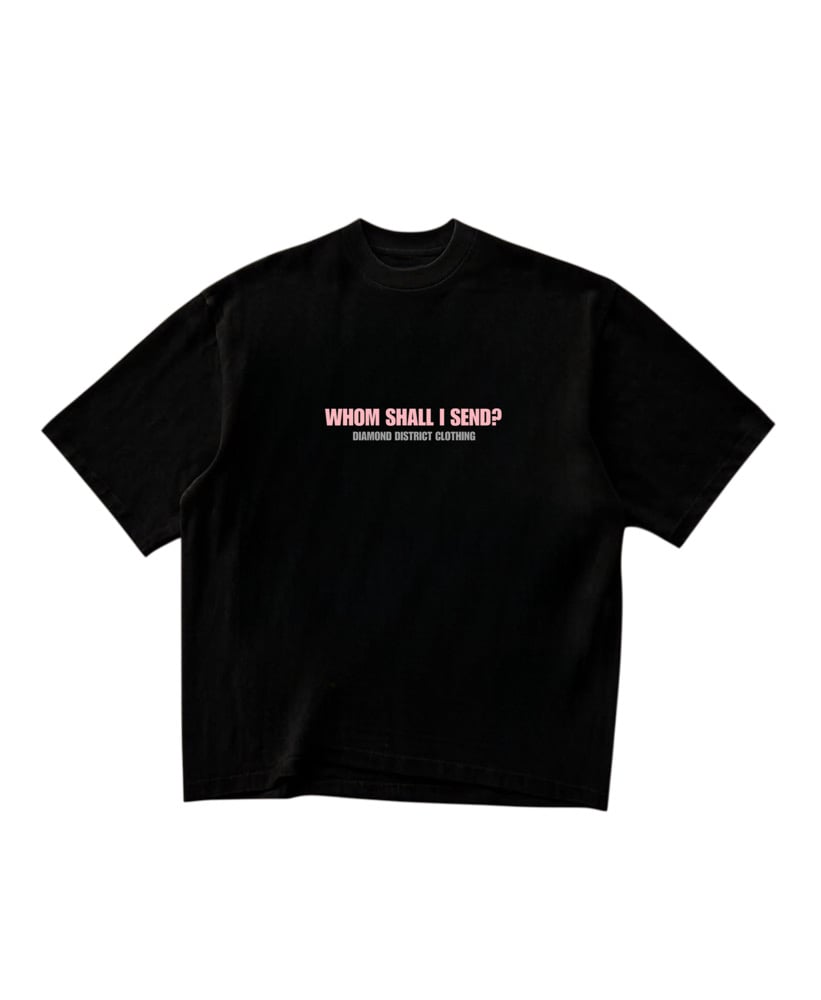 Image of Send me tee(black/pink)