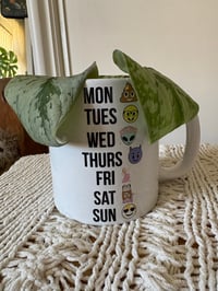 Image 1 of Silver Satin Pothos in Emoji Mug