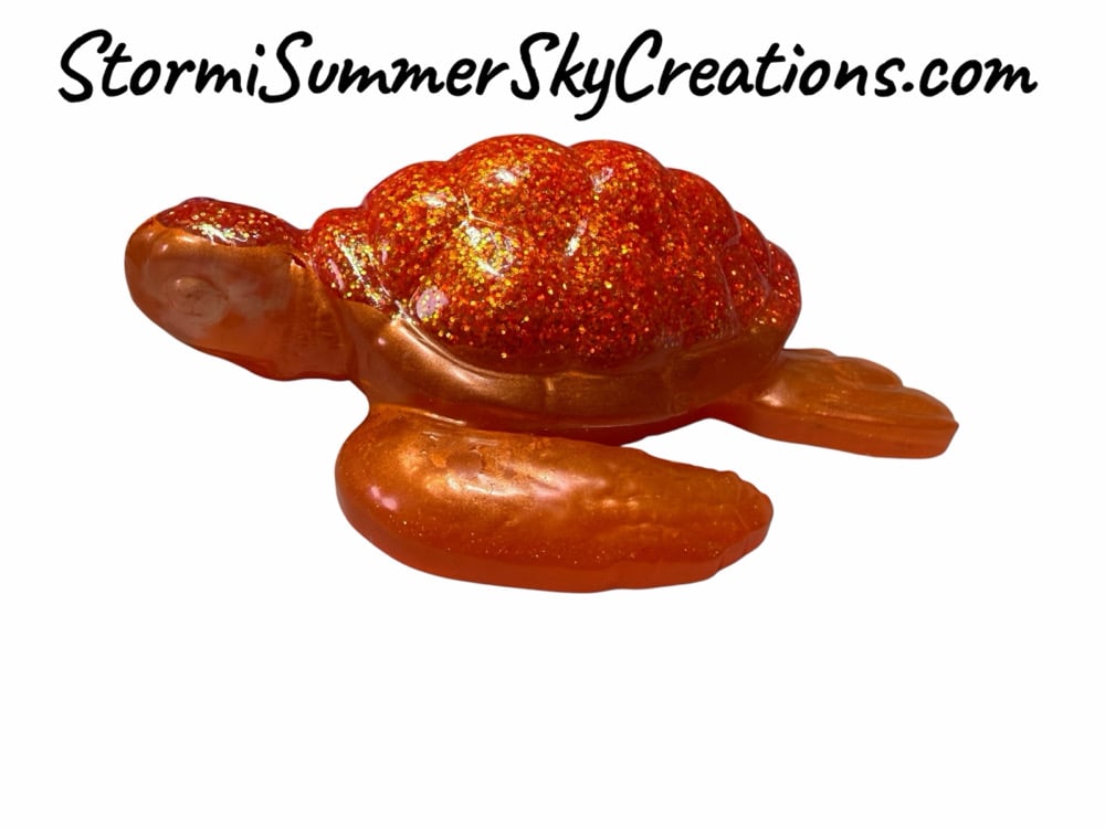 Image of Golden Orange Colored Turtle