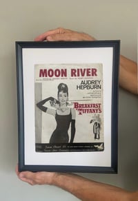 Image 7 of Moon River from Breakfast at Tiffany's, framed 1961 vintage sheet music
