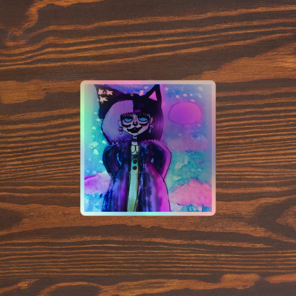 Image of Mystical Meow Holographic stickers