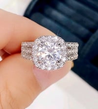 1pc Classical Cubic Zirconia Ring 