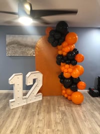 Image 1 of Arch frame with balloon garland starting at $175