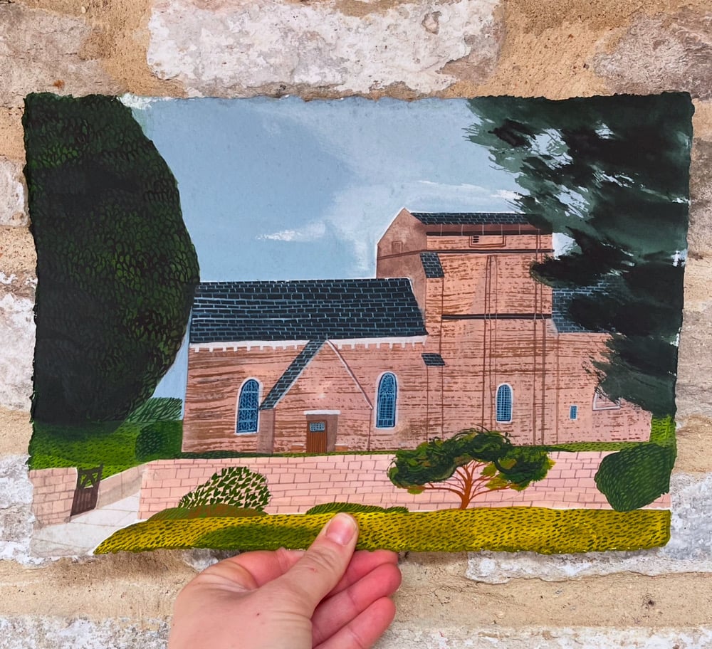 ‘St Nicholas Church, Studland’ Giclée print