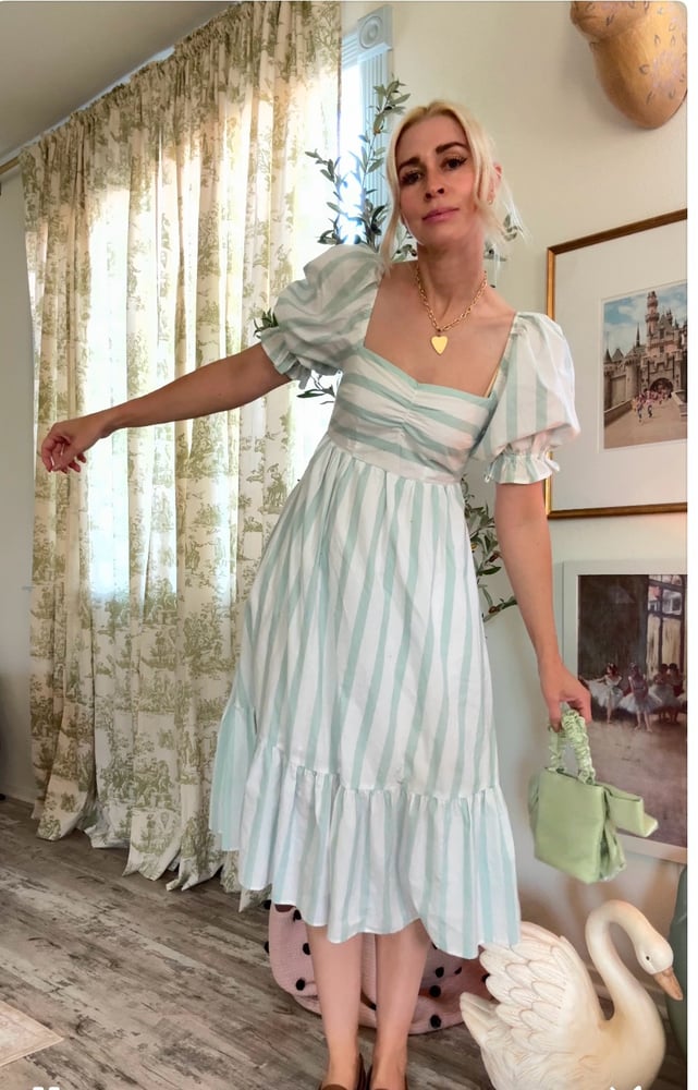 Image of Mint striped dress 