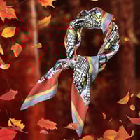 Image 4 of Limited Edition - 100% Silk Hong Kong Urban Jungle Scarf