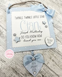 Image 1 of Twinkle Twinkle Baby Sign 