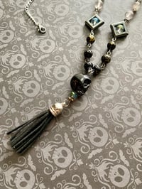 Image 2 of Skull n Tassel Necklace