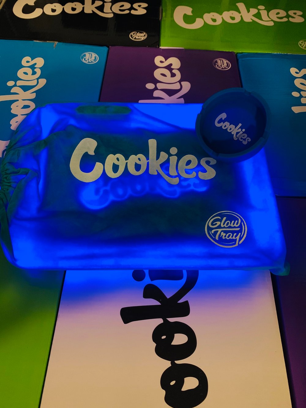 Image of  COOKIES LED Rolling Tray's w/ Ashtray