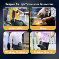 Image 13 of 10,000mAh Portable Waist Fan/Power Bank/LED FLashlight