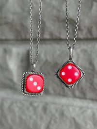 Image 2 of Red Dice Necklaces