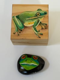 Image 18 of Hand Painted Wooden Box and ‘hug’ 