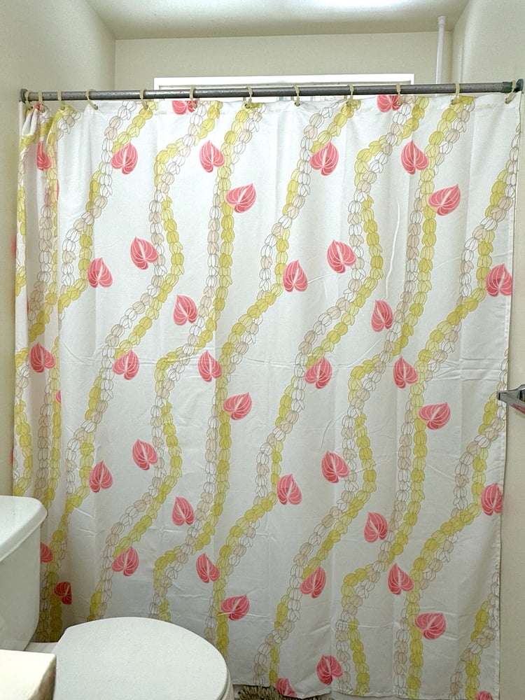 Image of Hunnygirl Pikake Shower Curtain