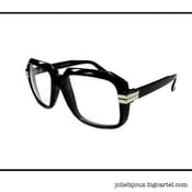Image of Run DMC Inspired Aviator Glasses * As Seen on R&B singer Lil Mo* in Black