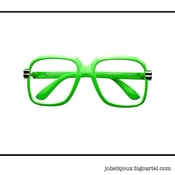 Image of Run DMC Inspired Aviator Glasses * As Seen on R&B singer Lil Mo* in Lime