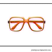 Image of Run DMC Inspired Aviator Glasses * As Seen on R&B singer Lil Mo* in Orange