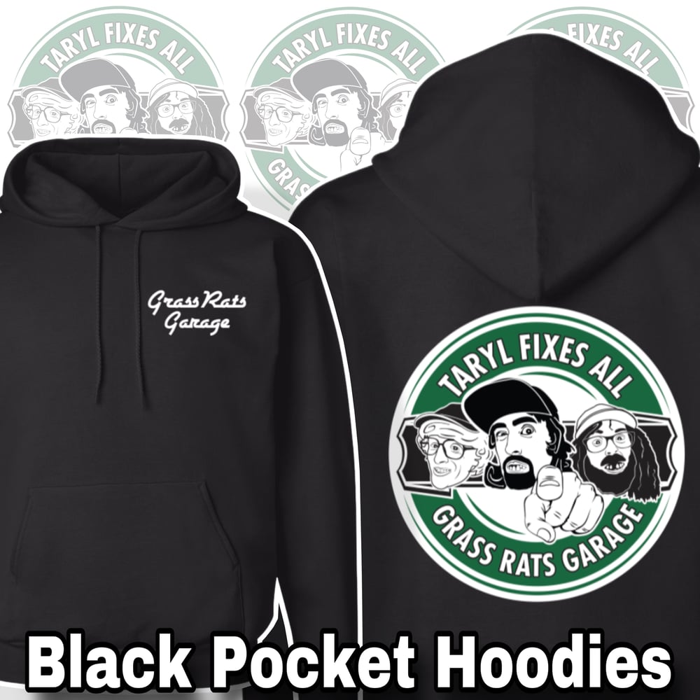 NEW Black Pullover Pocket TFA/GRG Logo Hoodies!!