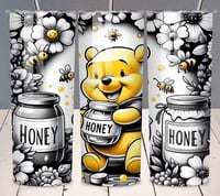 honey pooh 20oz subliamtion tumbler