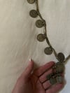 vintage long nomadic coin necklace 